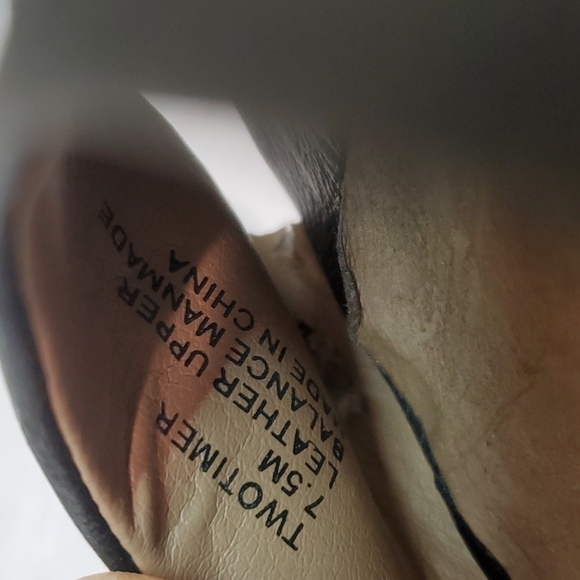 Von Dutch Womens Twotimer Leather Ankle Cork Block Heels shoes sz 7.5M - Picture 12 of 14